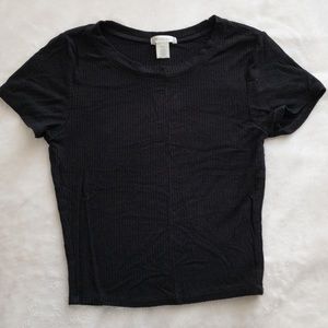 Bozollo black crop top (tight fit)